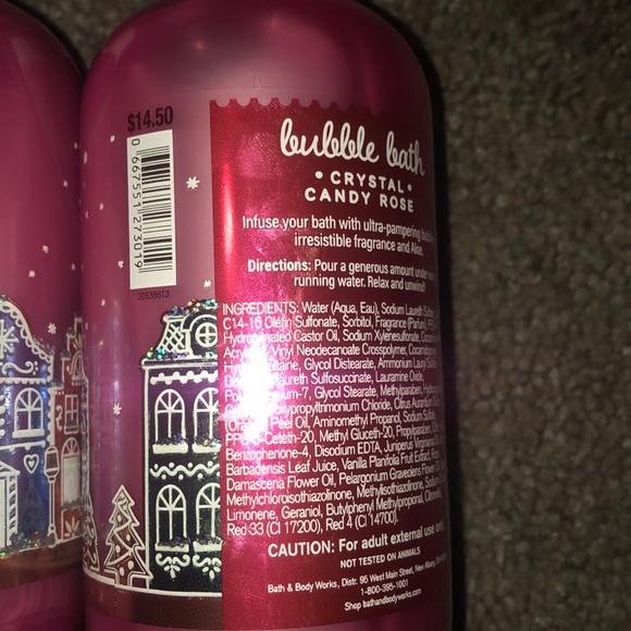 Bath & Body Works Other Bbw Crystal Candy Rose Bubble Bath Set Of